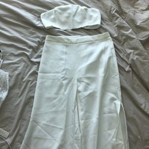 Showpo I'm the One Two Piece Set in White - Size 8